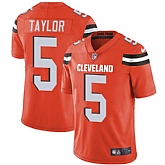Nike Men & Women & Youth Browns 5 Tyrod Taylor Orange NFL Vapor Untouchable Limited Jersey,baseball caps,new era cap wholesale,wholesale hats